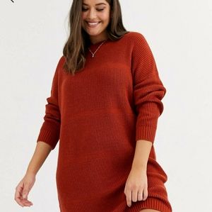 ASOS Curve Drop Stitch Sweater Dress
